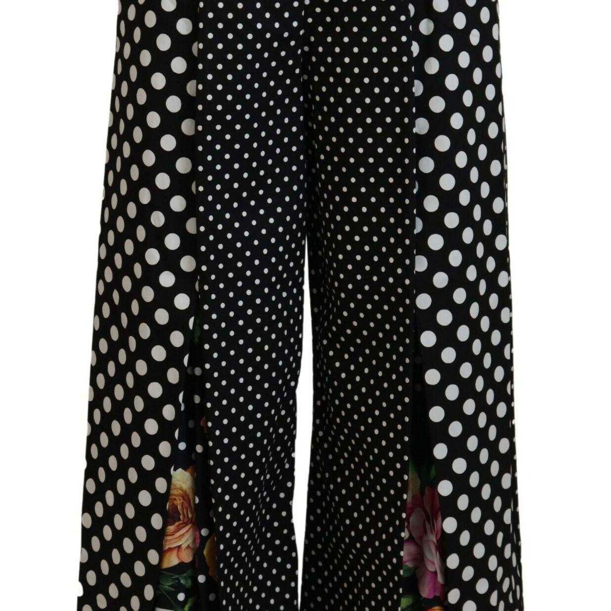 Dolce & Gabbana Multicolor Polka Dots High Waist Pants