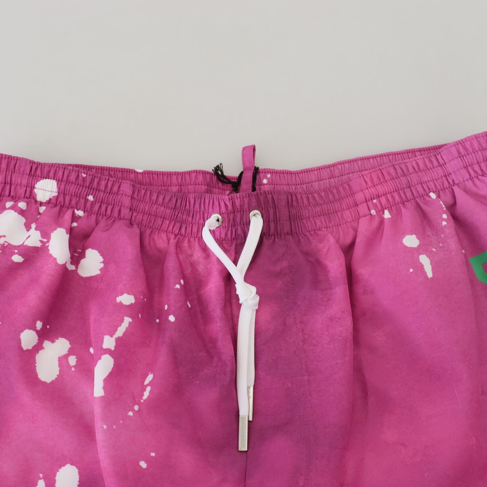 Dsquared² Pink Tie Dye Logo Men Beachwear Shorts Swimwear