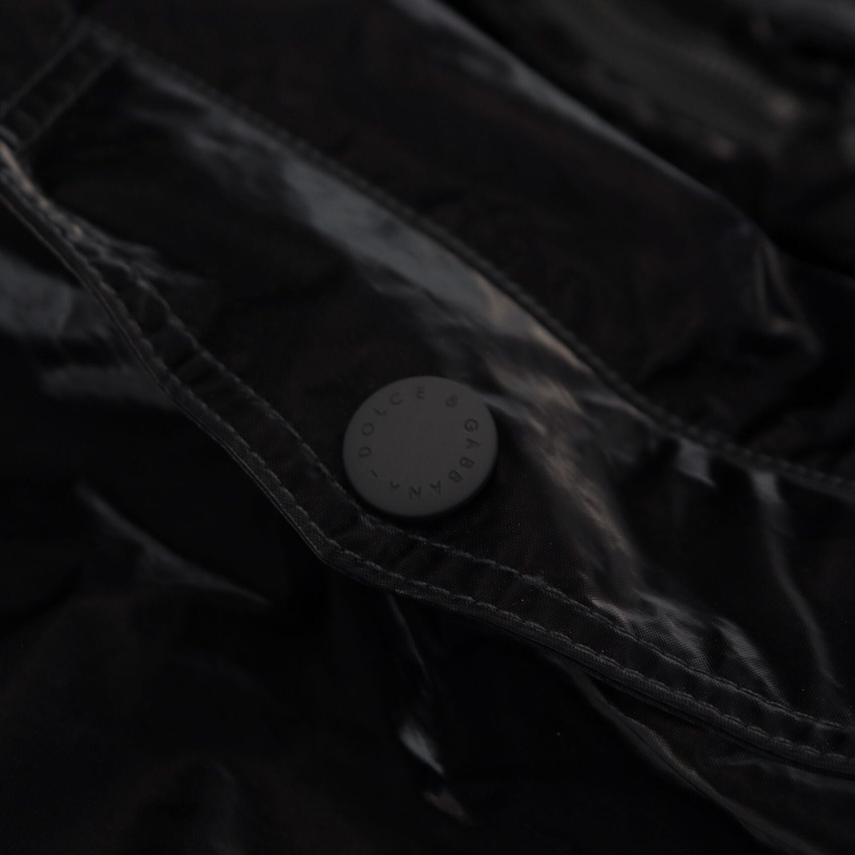 Dolce & Gabbana Black Nylon Hooded Full Zip Bomber Jacket