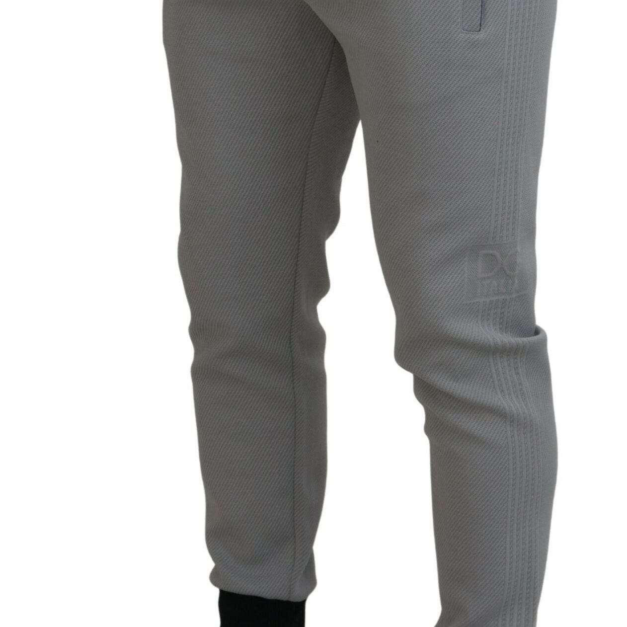 Dolce & Gabbana Gray Polyester Sweatpants Jogger Pants