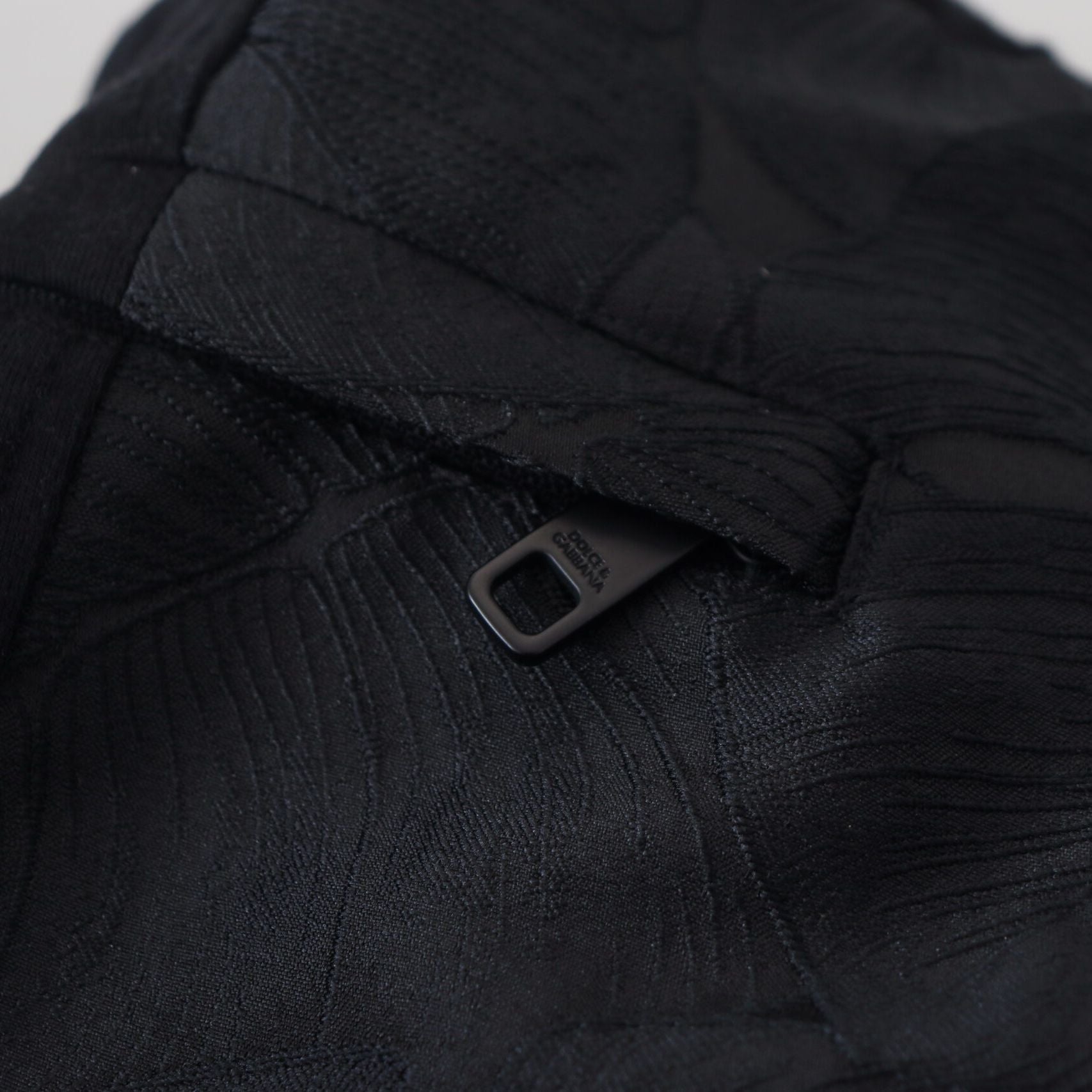 Dolce & Gabbana Black Polyester Skinny Jogger Men Pants