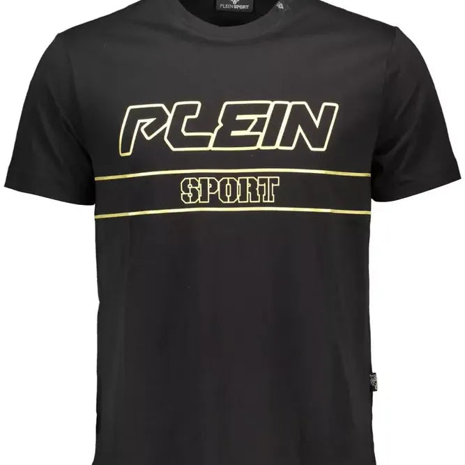 Plein Sport Black Cotton T-Shirt