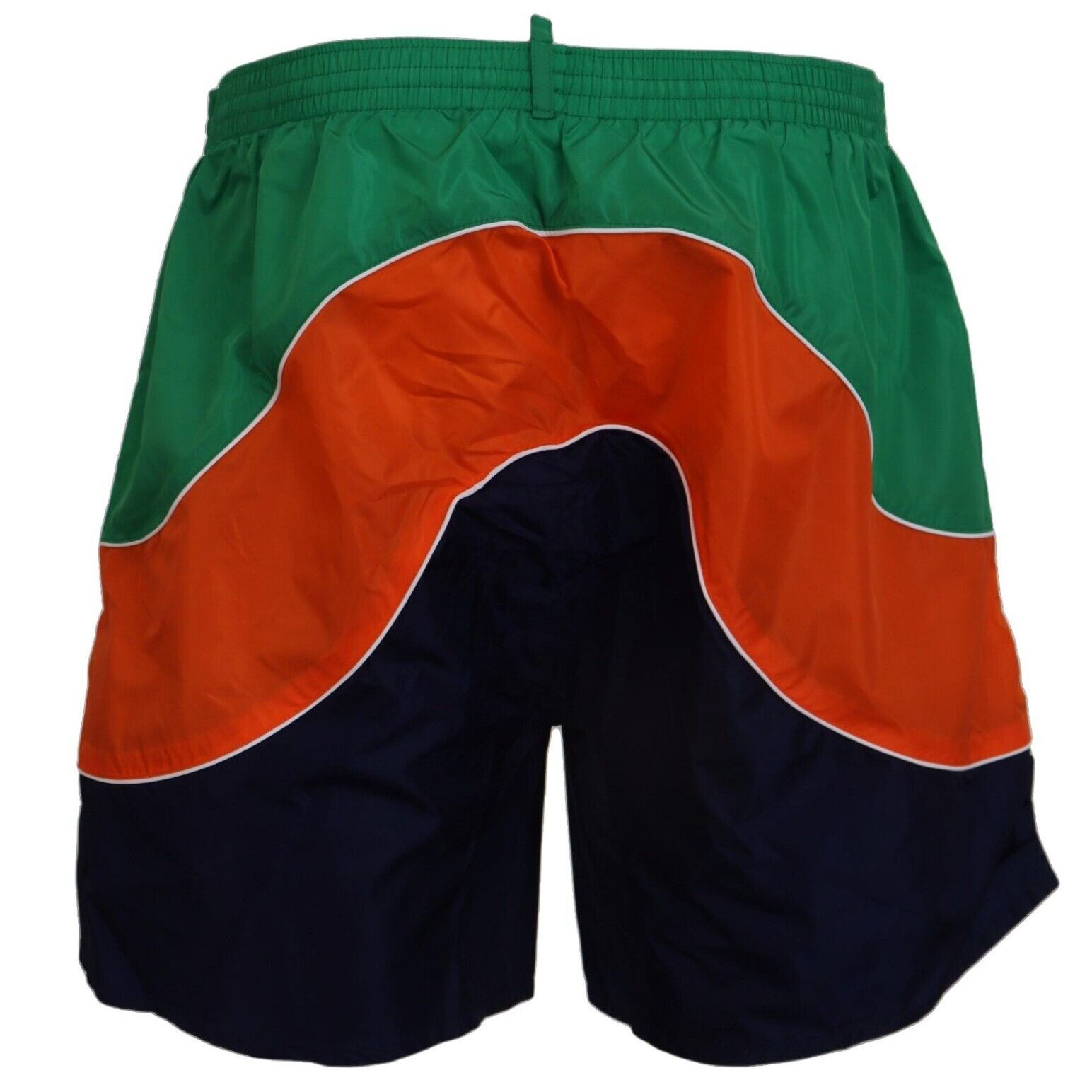 Dsquared² Multicolor Logo Print Men Beachwear Swimwear Short