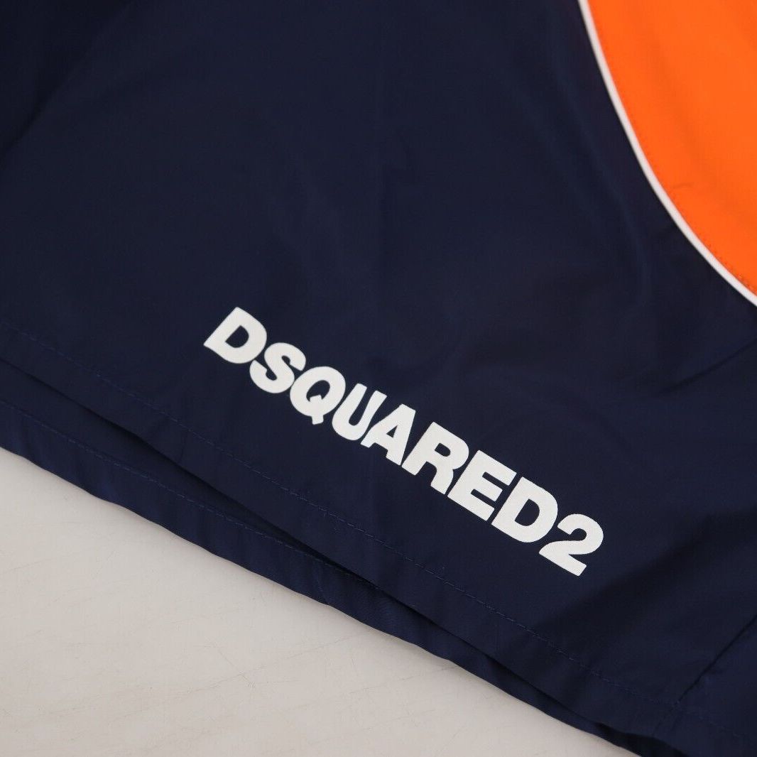 Dsquared² Multicolor Logo Print Men Beachwear Swimwear Short
