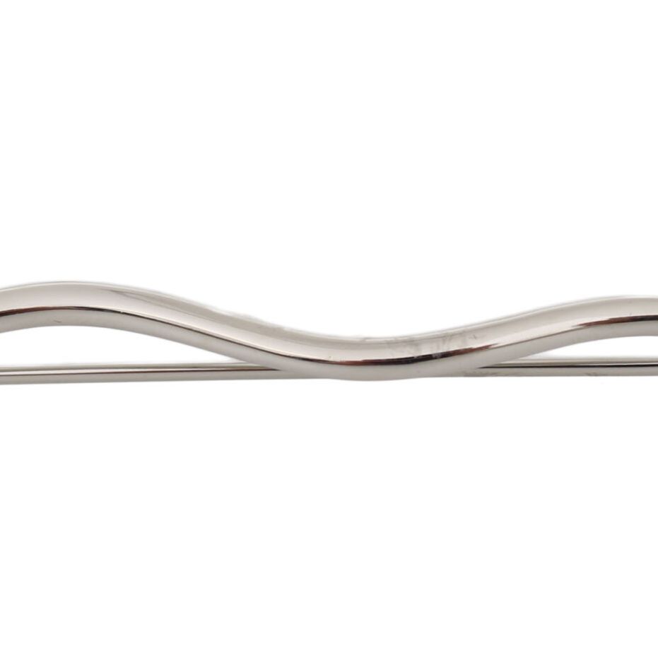 Dolce & Gabbana Silver Brass Crystal Spilla Serpente Mens Brooch Pin