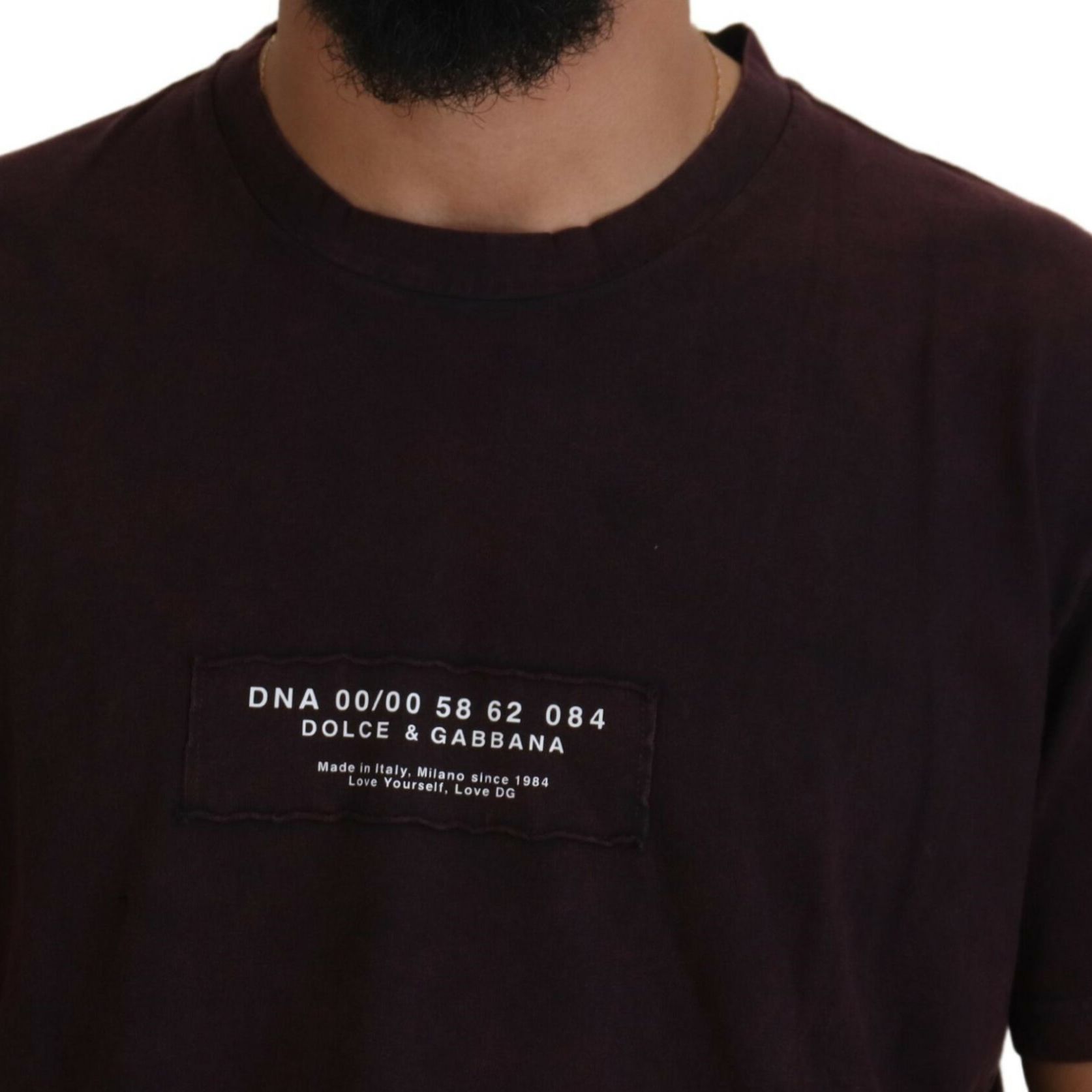 Dolce & Gabbana Bordeaux Crewneck Short Sleeve T-shirt