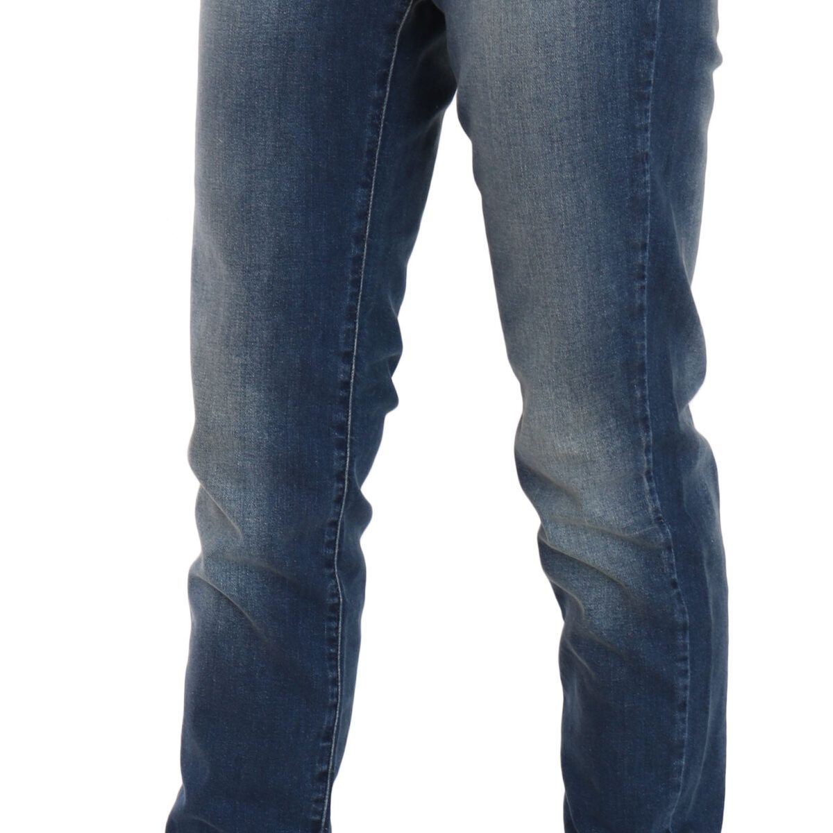 Fiorucci Blue Washed Mid Waist Slim Fit Denim Jeans