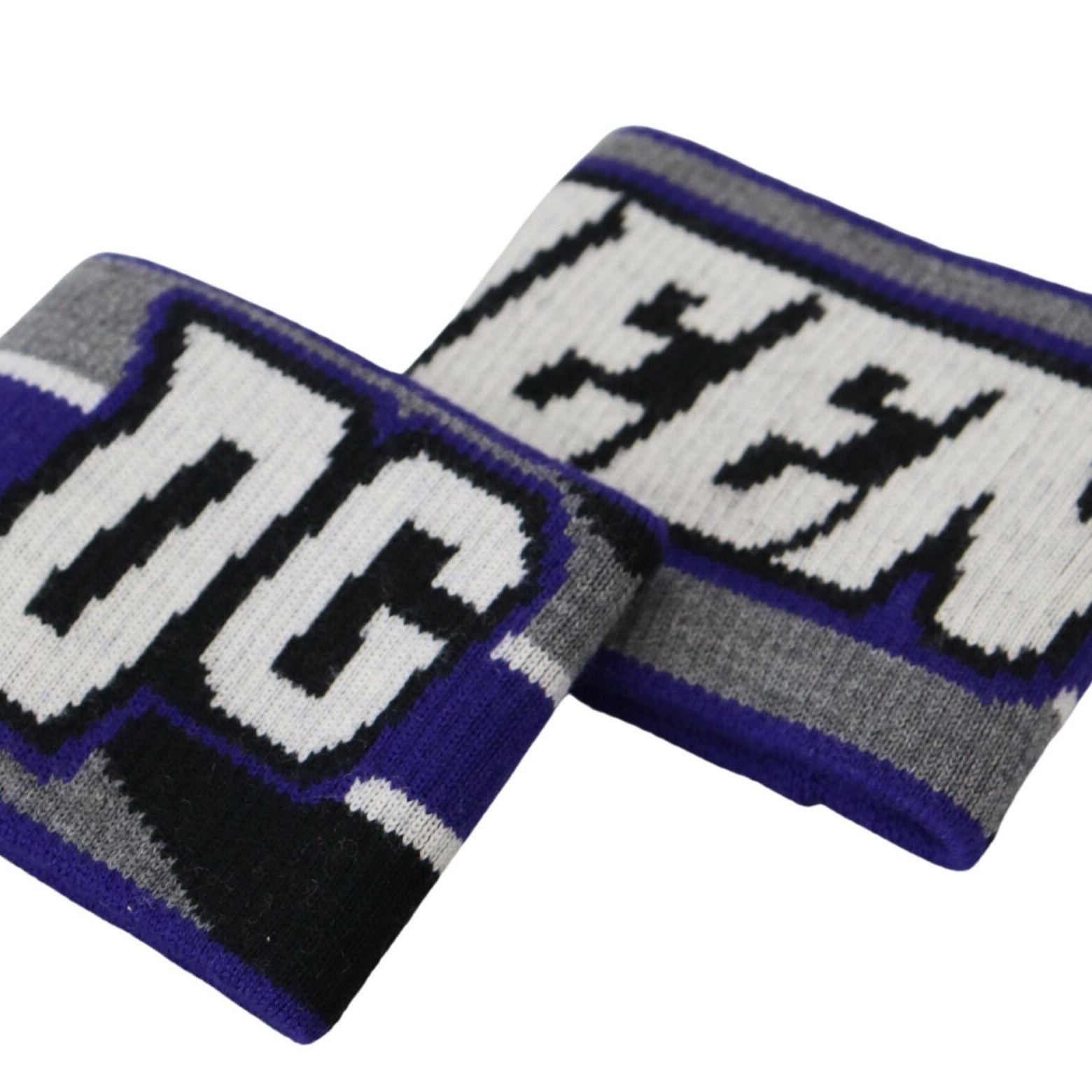 Dolce & Gabbana Purple Logo Two Piece Set Wristband