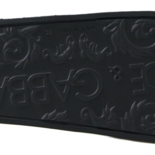 Dolce & Gabbana Black Slides Sandals Beach Saint Barth Shoes