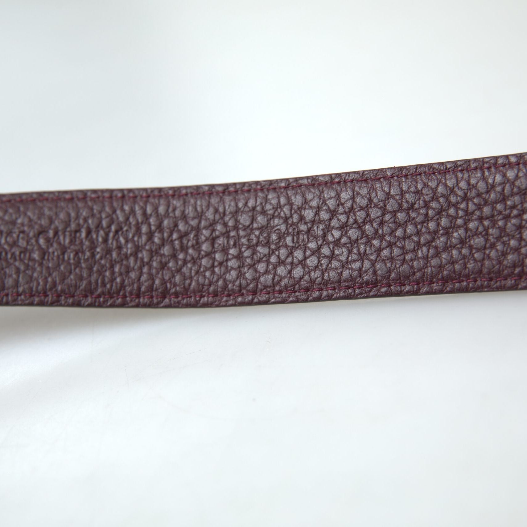 Dolce & Gabbana Brown Leather Metal Buckle Men Cintura Belt