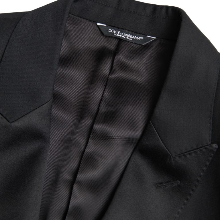 Dolce & Gabbana Black Wool Single Breasted MARTINI Blazer