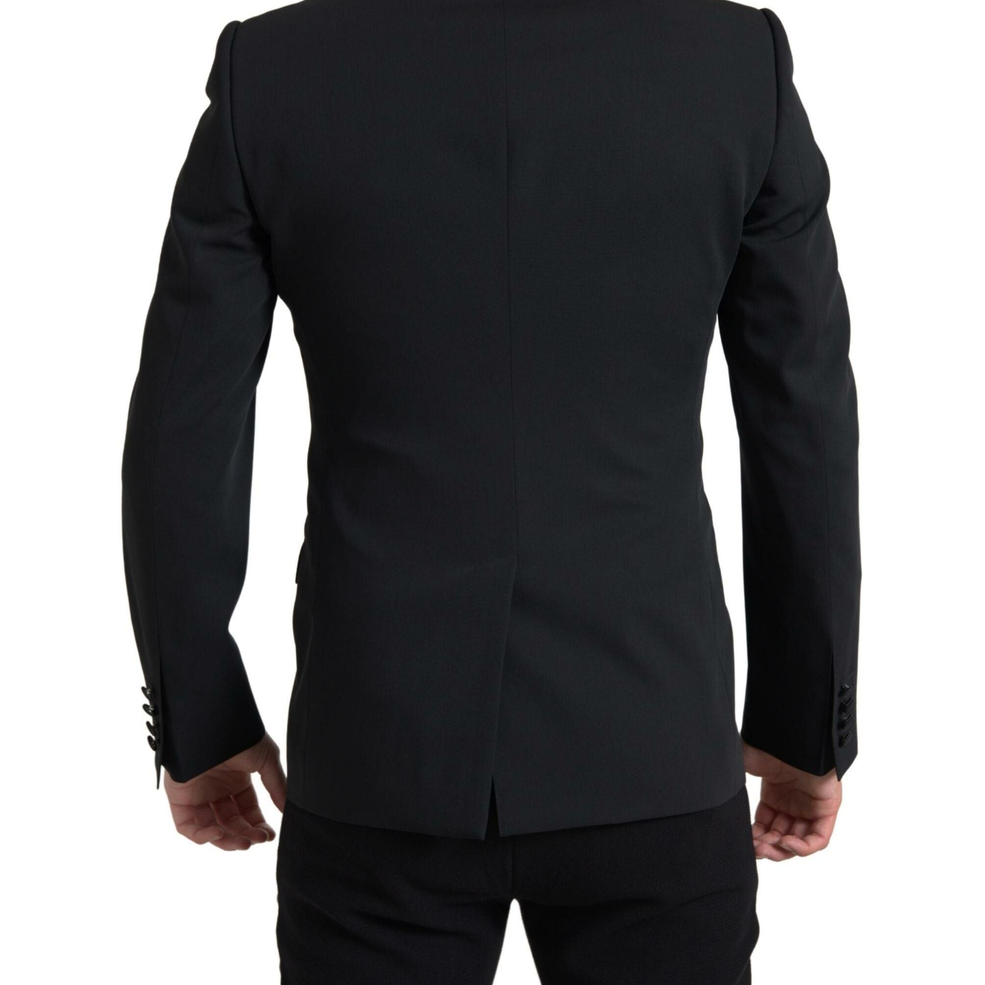 Dolce & Gabbana Black Wool Single Breasted MARTINI Blazer