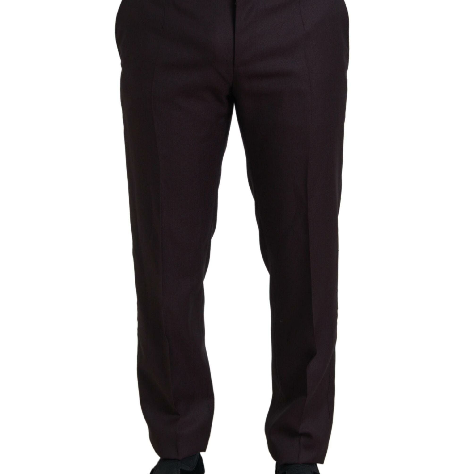 Dolce & Gabbana Maroon 2 Piece Single Breasted MARTINI Suit