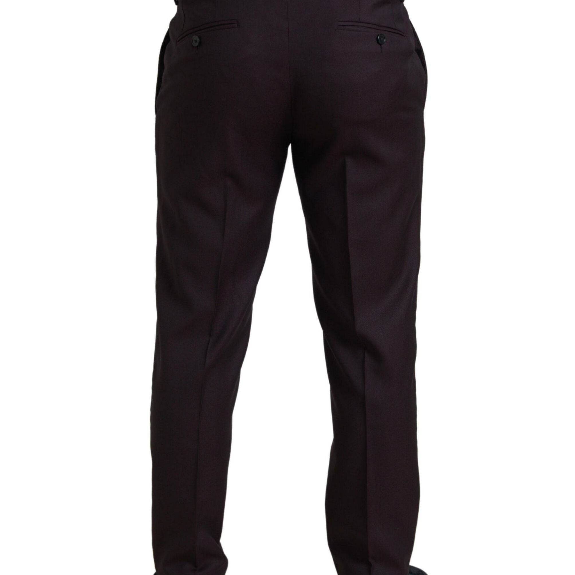 Dolce & Gabbana Maroon 2 Piece Single Breasted MARTINI Suit