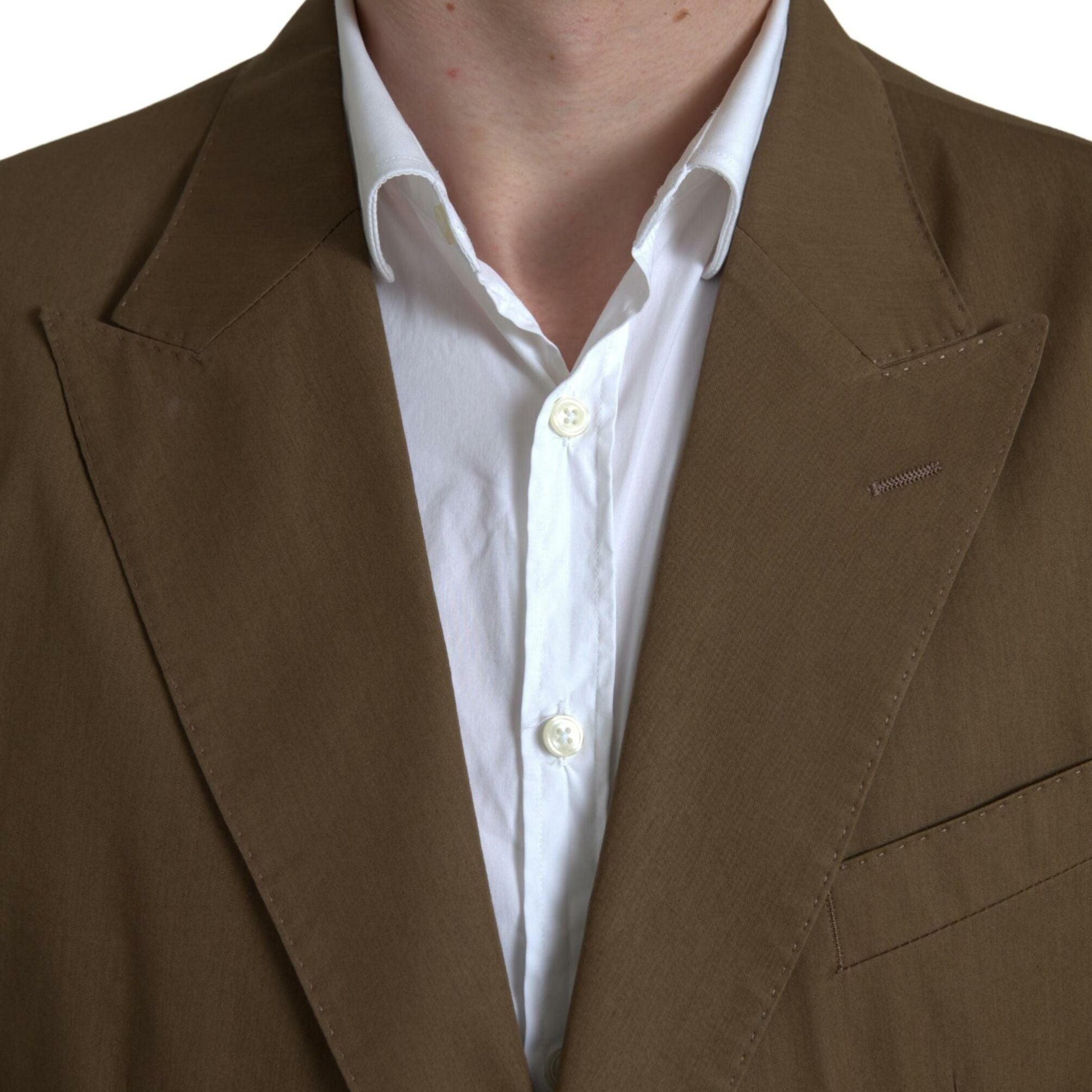 Dolce & Gabbana Brown 2 Piece Single Breasted TAORMINA Suit
