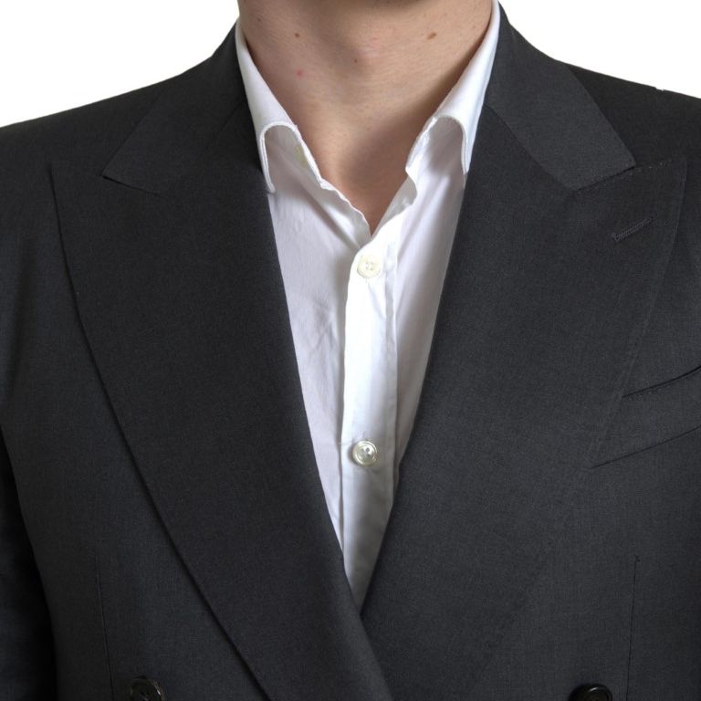 Dolce & Gabbana Gray 2 Piece Double Breasted SICILIA Suit