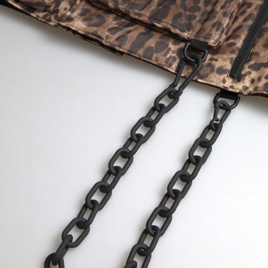 Dolce & Gabbana Brown Leopard Silk Sleeveless Sportswear