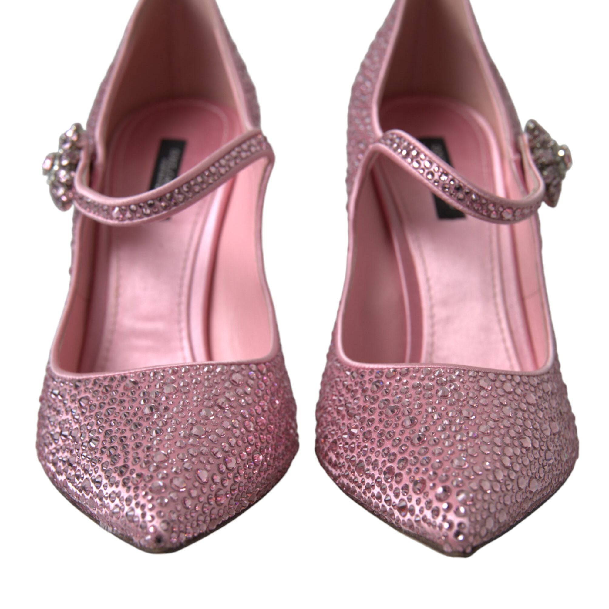 Dolce & Gabbana Pink Strass Crystal Heels Pumps Shoes