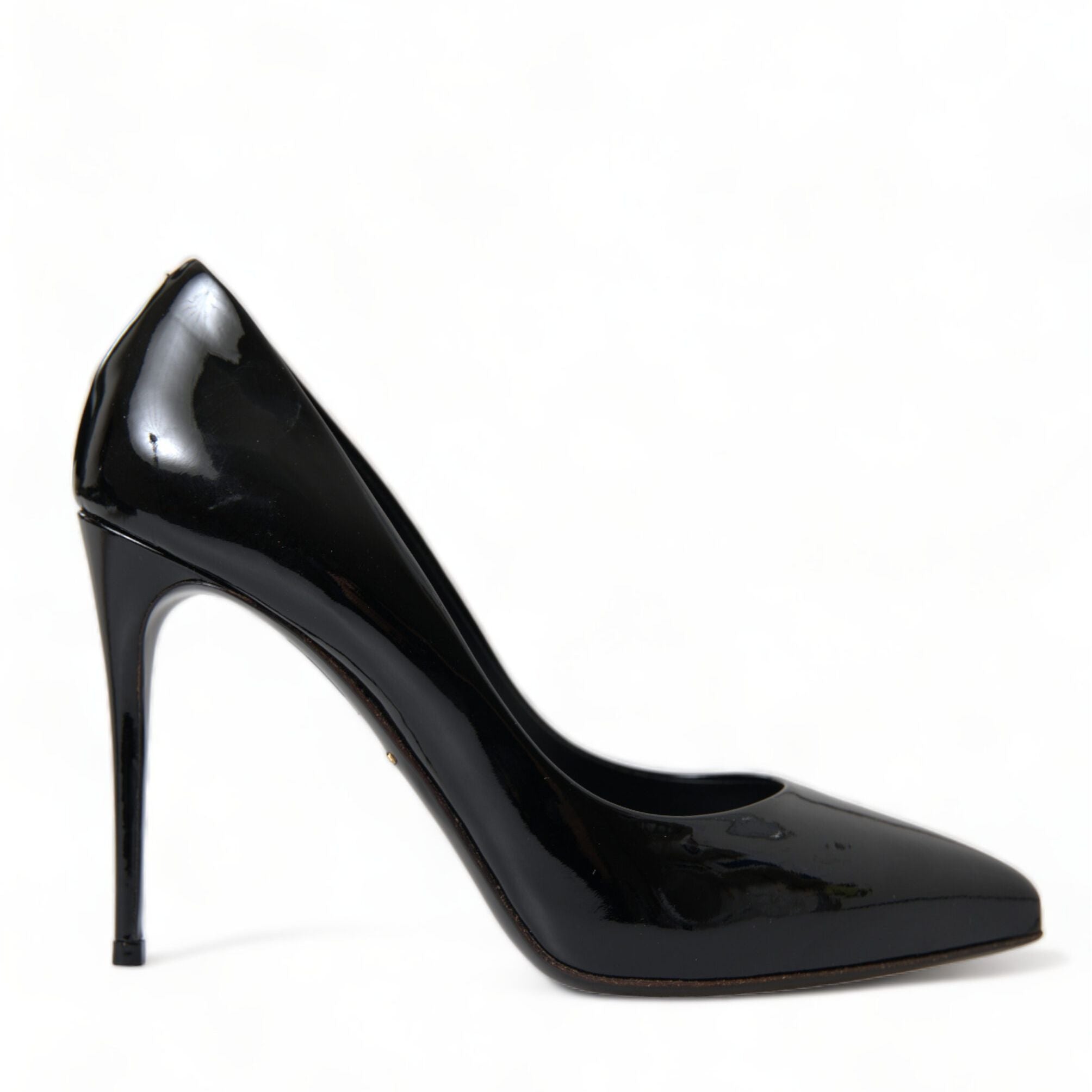 Dolce & Gabbana Black Patent Leather Pumps Heels Shoes