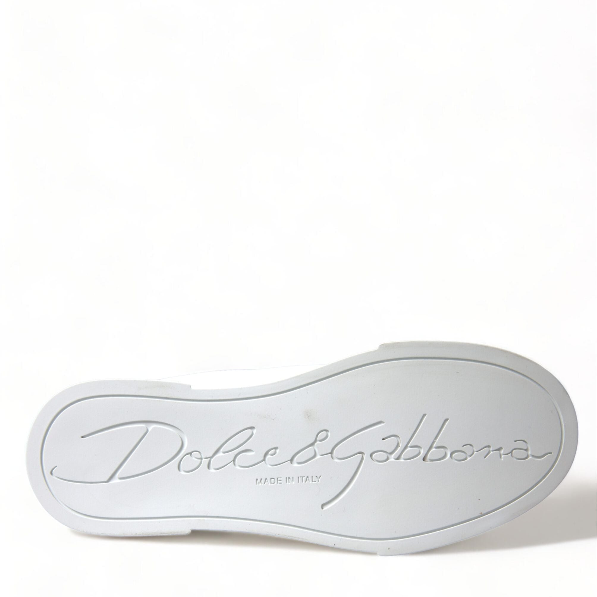 Dolce & Gabbana White Love Patch Portofino Classic Sneakers Shoes