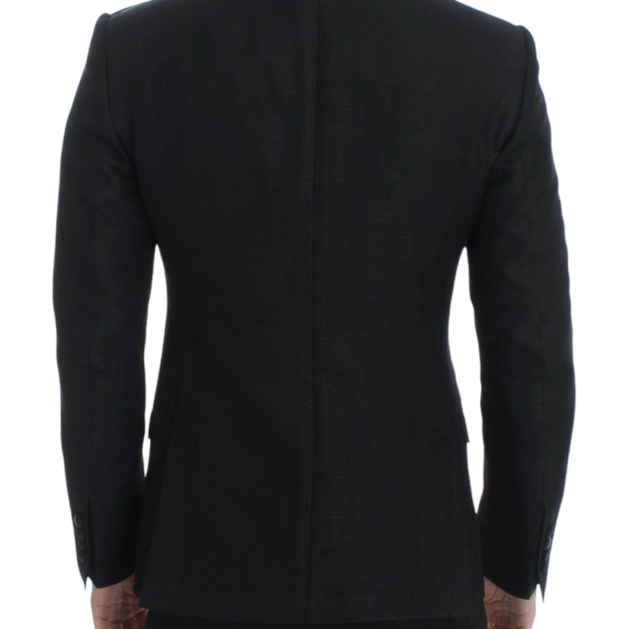 Dolce & Gabbana Black wool MARTINI slim blazer
