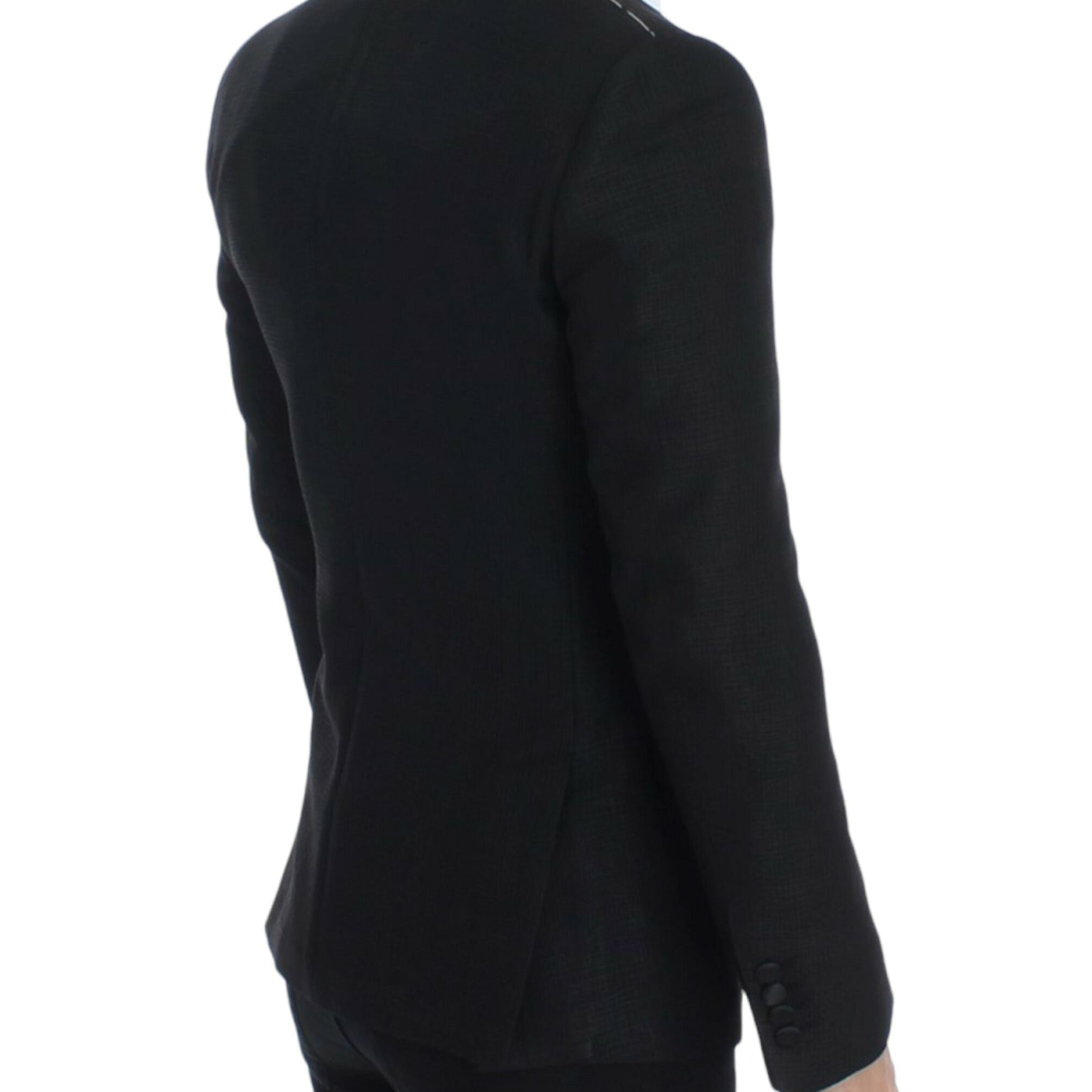 Dolce & Gabbana Black wool MARTINI slim blazer