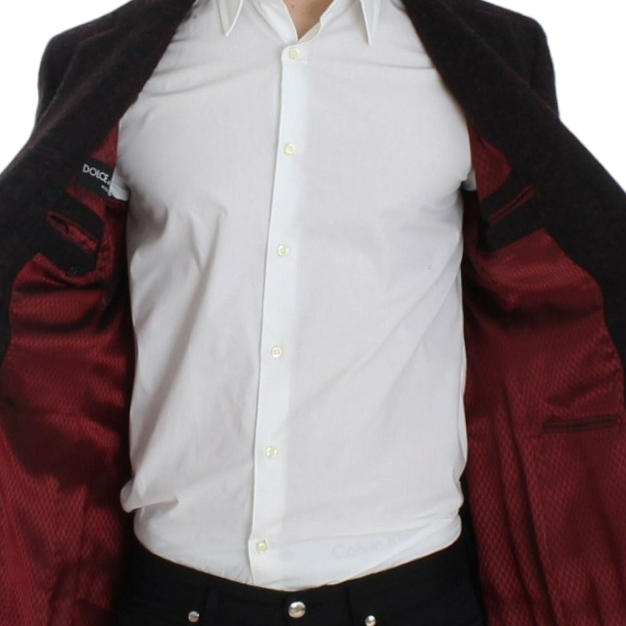 Dolce & Gabbana Bordeaux alpaga two button blazer