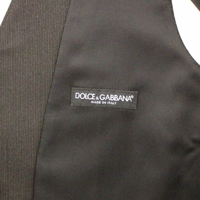 Dolce & Gabbana Gray Wool Stretch Dress Vest Blazer