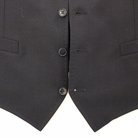Dolce & Gabbana Blue Cotton Stretch Dress Vest Blazer
