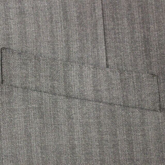 Dolce & Gabbana Gray Striped Wool Single Breasted Vest