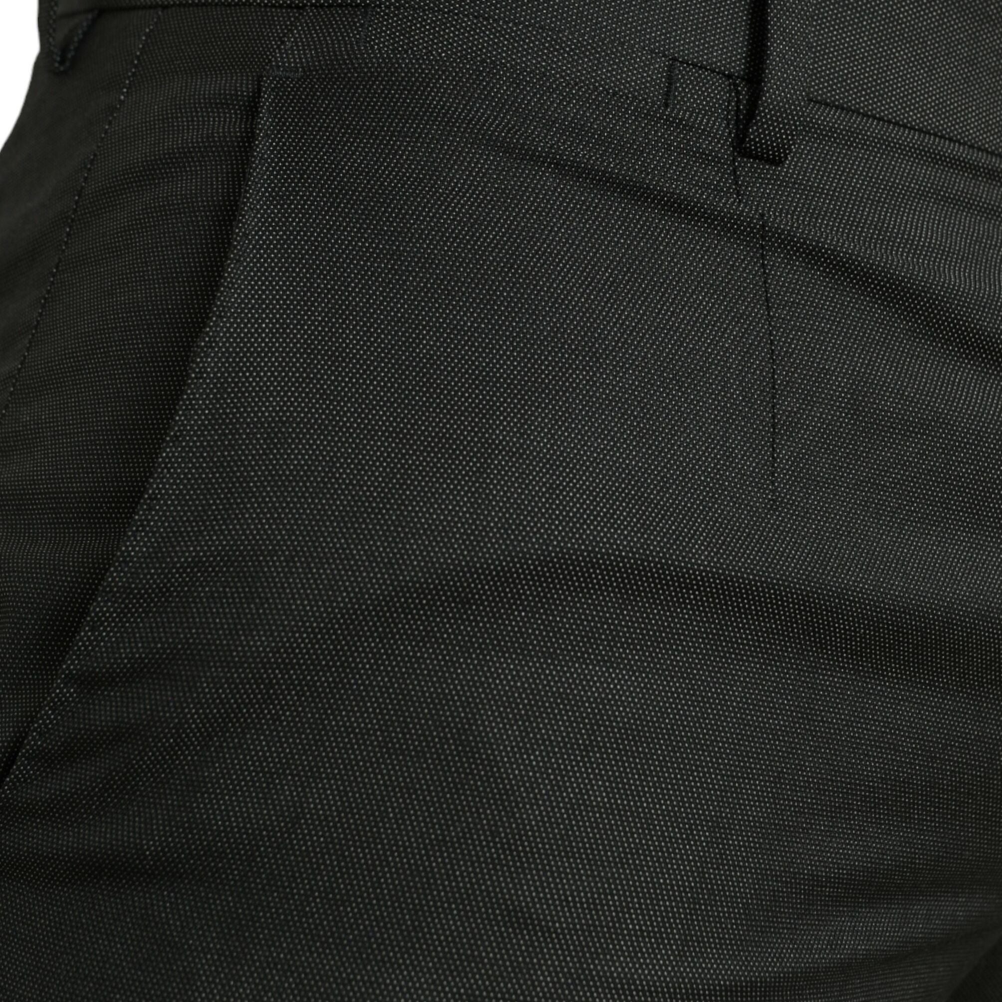 Dolce & Gabbana Dark Gray Stretch Slim Formal Pants