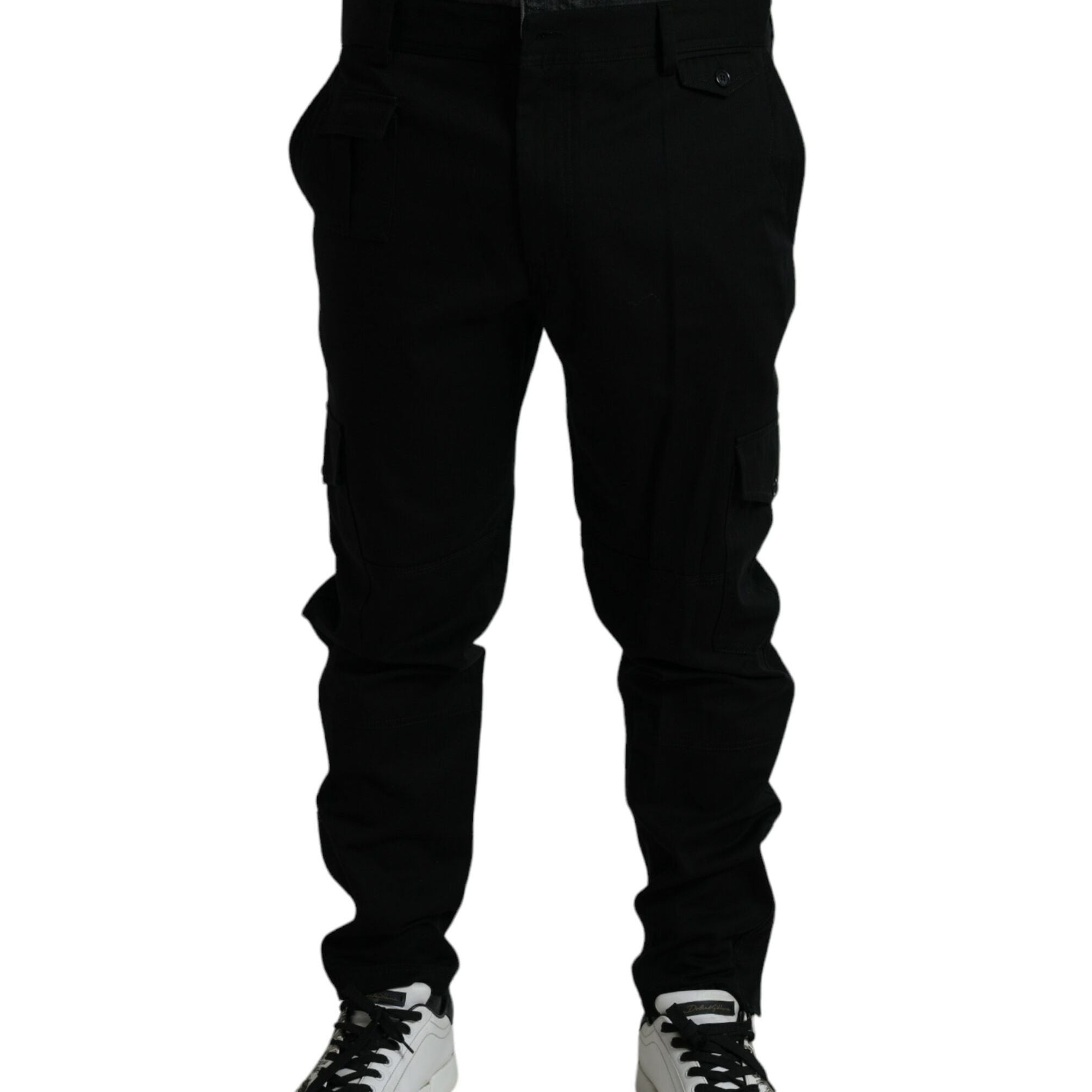 Dolce & Gabbana Black Gray slim Cotton Denim Jeans