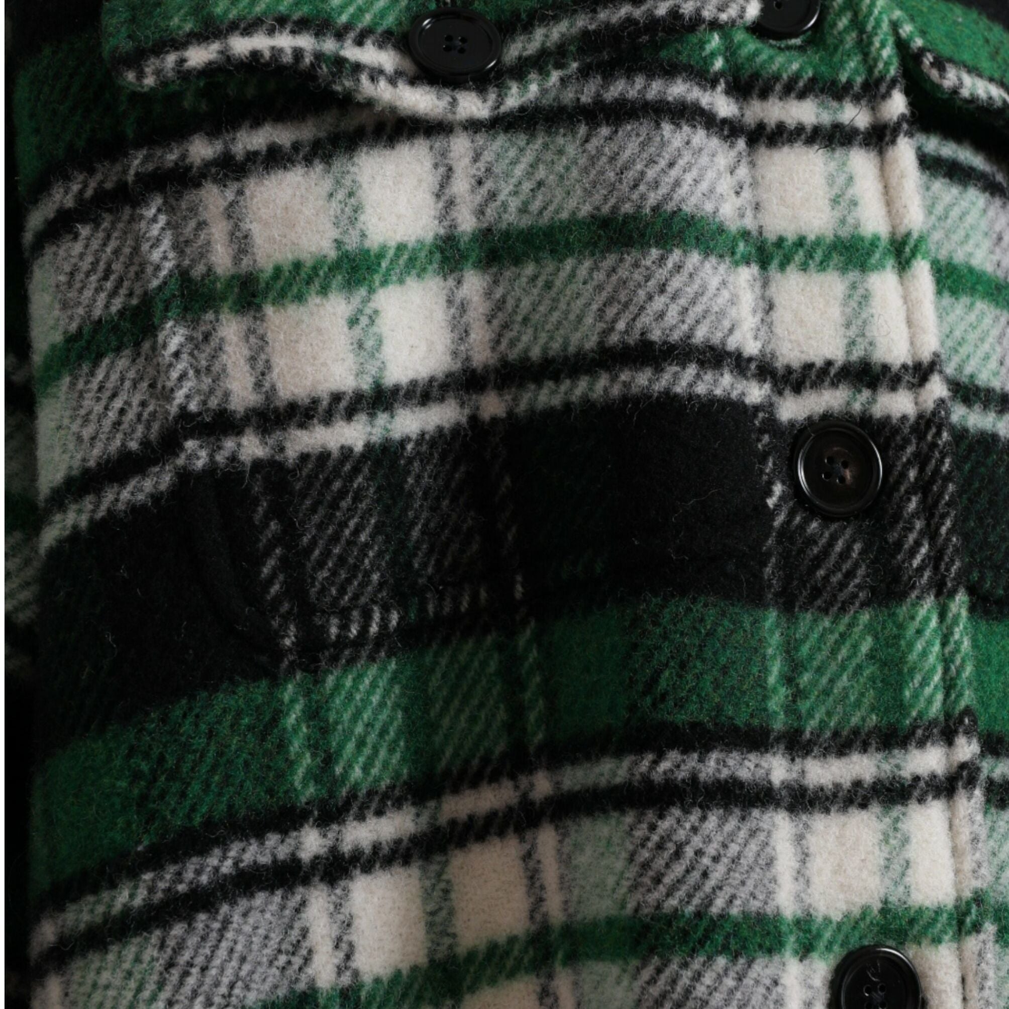 Dolce & Gabbana Green Plaid Long Sleeve Casual Coat Jacket
