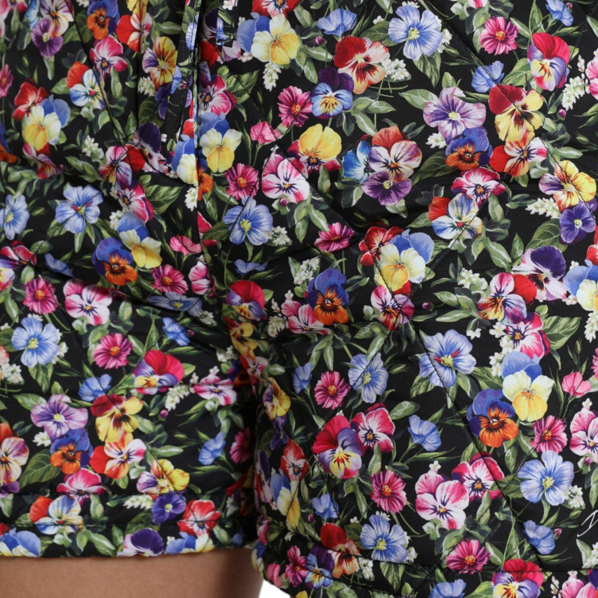 Dolce & Gabbana Multicolor Floral High Waist Hot Pants Shorts