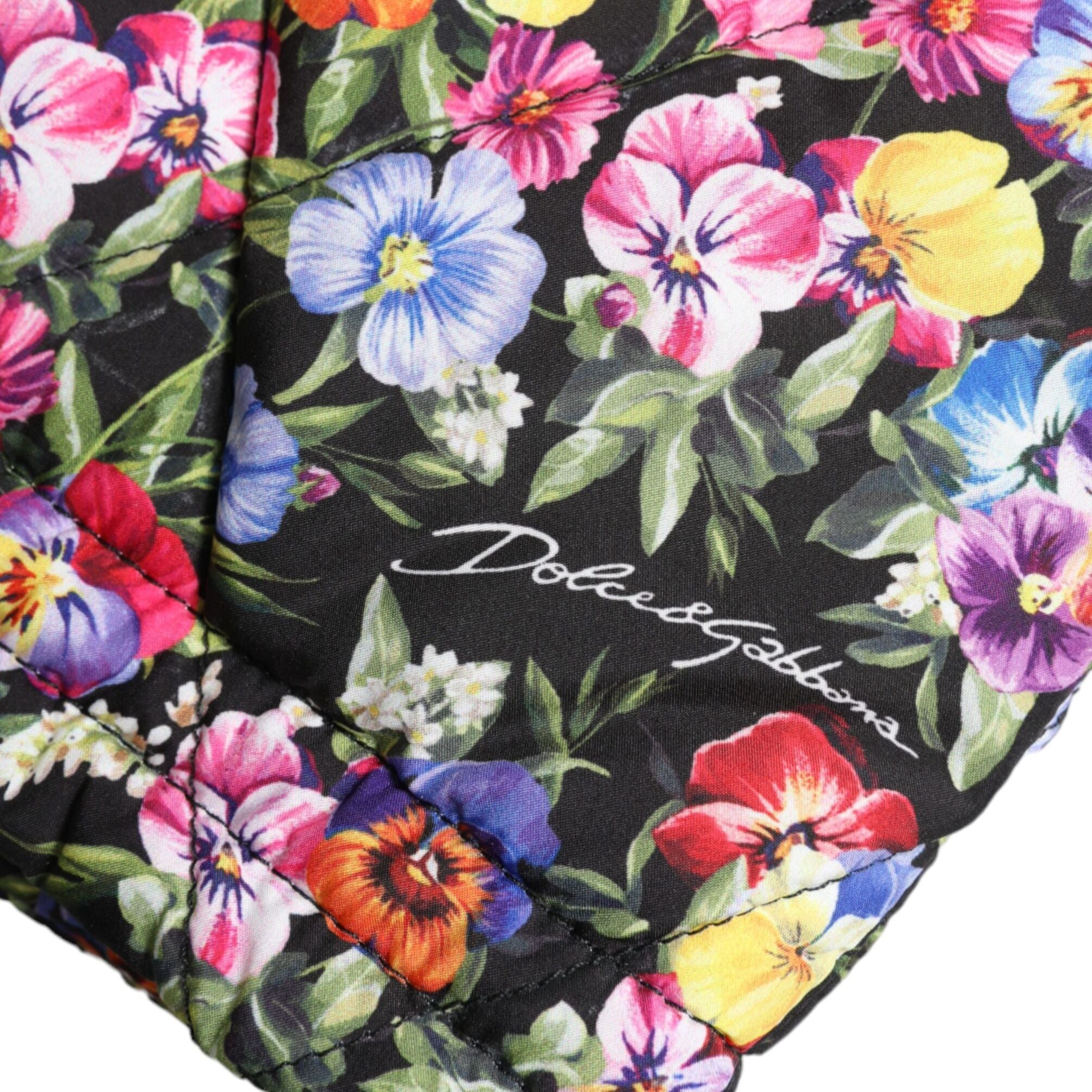 Dolce & Gabbana Multicolor Floral High Waist Hot Pants Shorts
