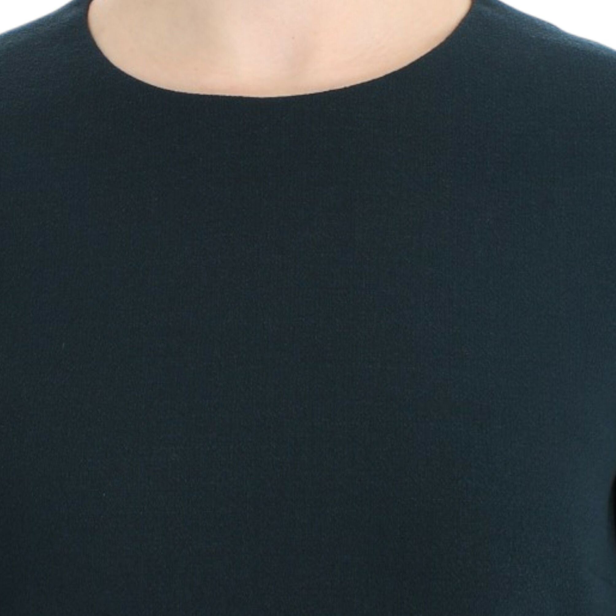 Dolce & Gabbana Green 3/4 sleeve wool blouse