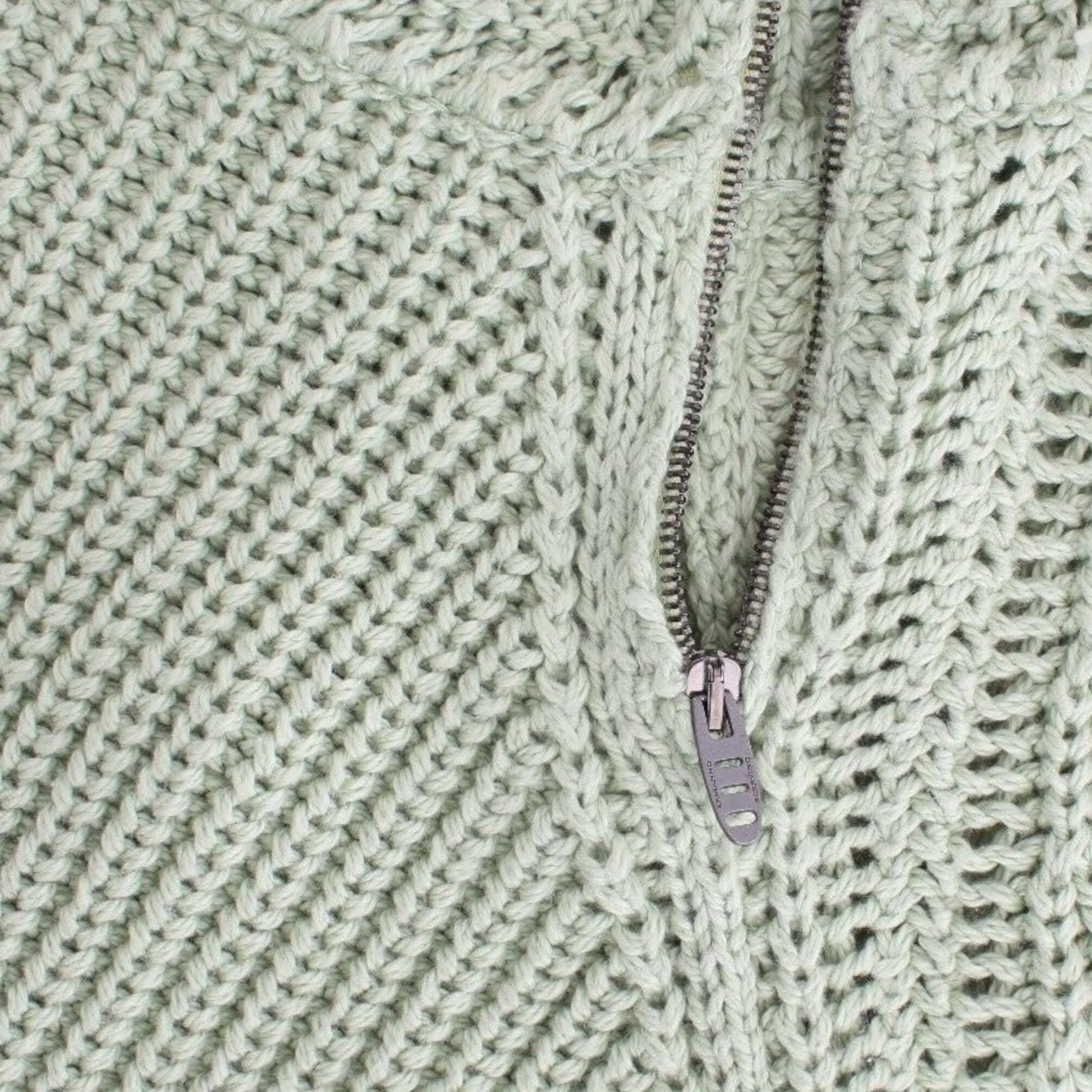 Ermanno Scervino Green Cropped Knit Sweater Knitted Jumper