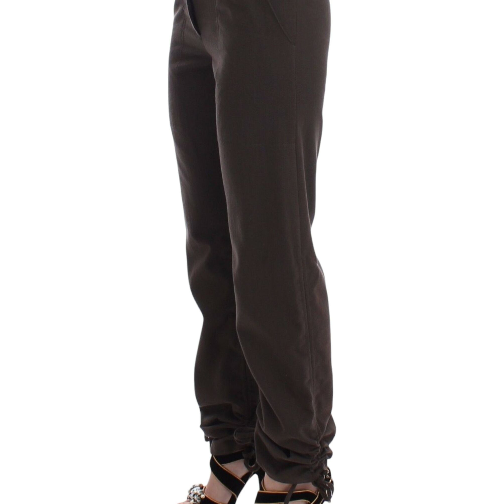 Ermanno Scervino Brown Chinos Casual Dress Pants Khakis