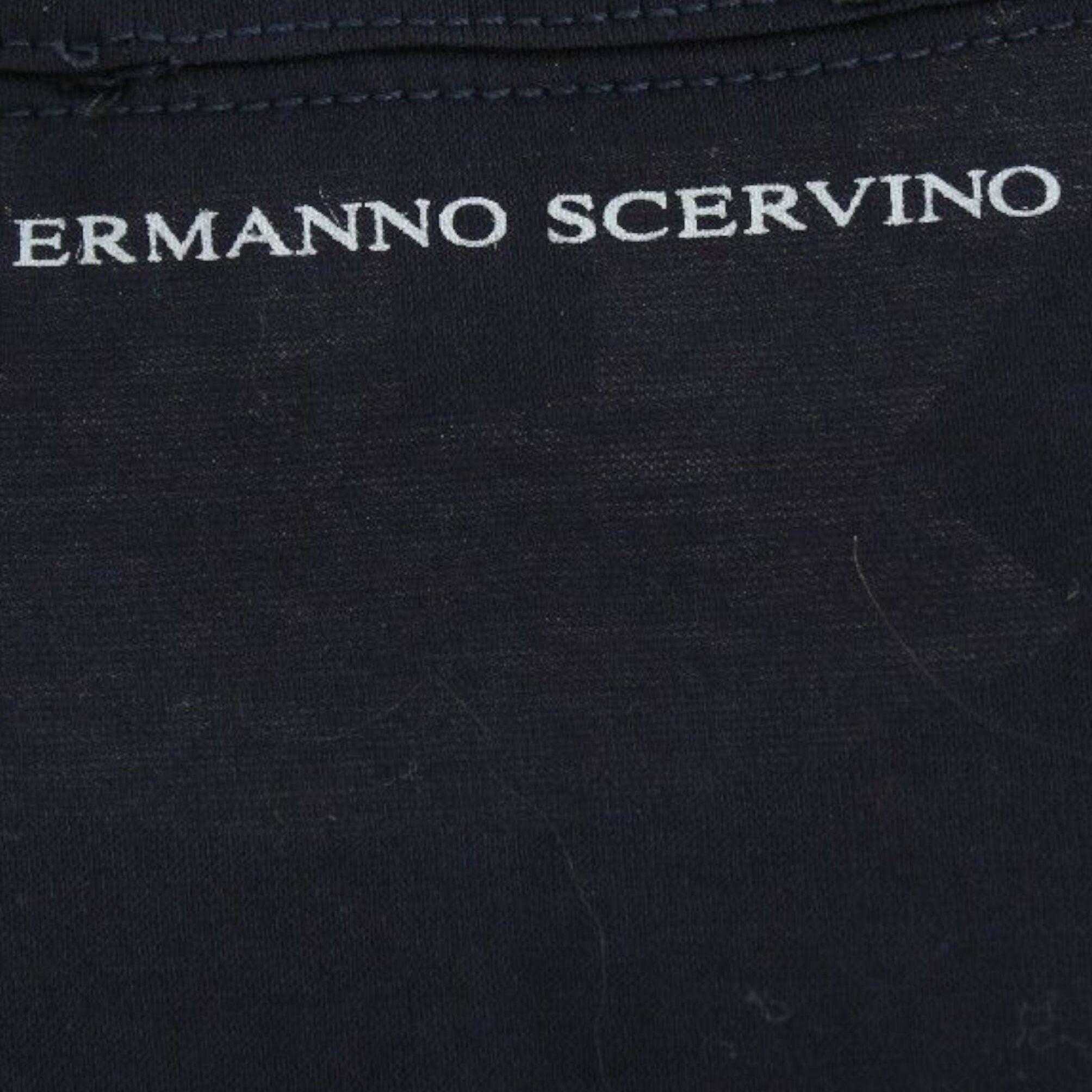 Ermanno Scervino Lingerie Blue Crewneck Cotton Logo T-shirt