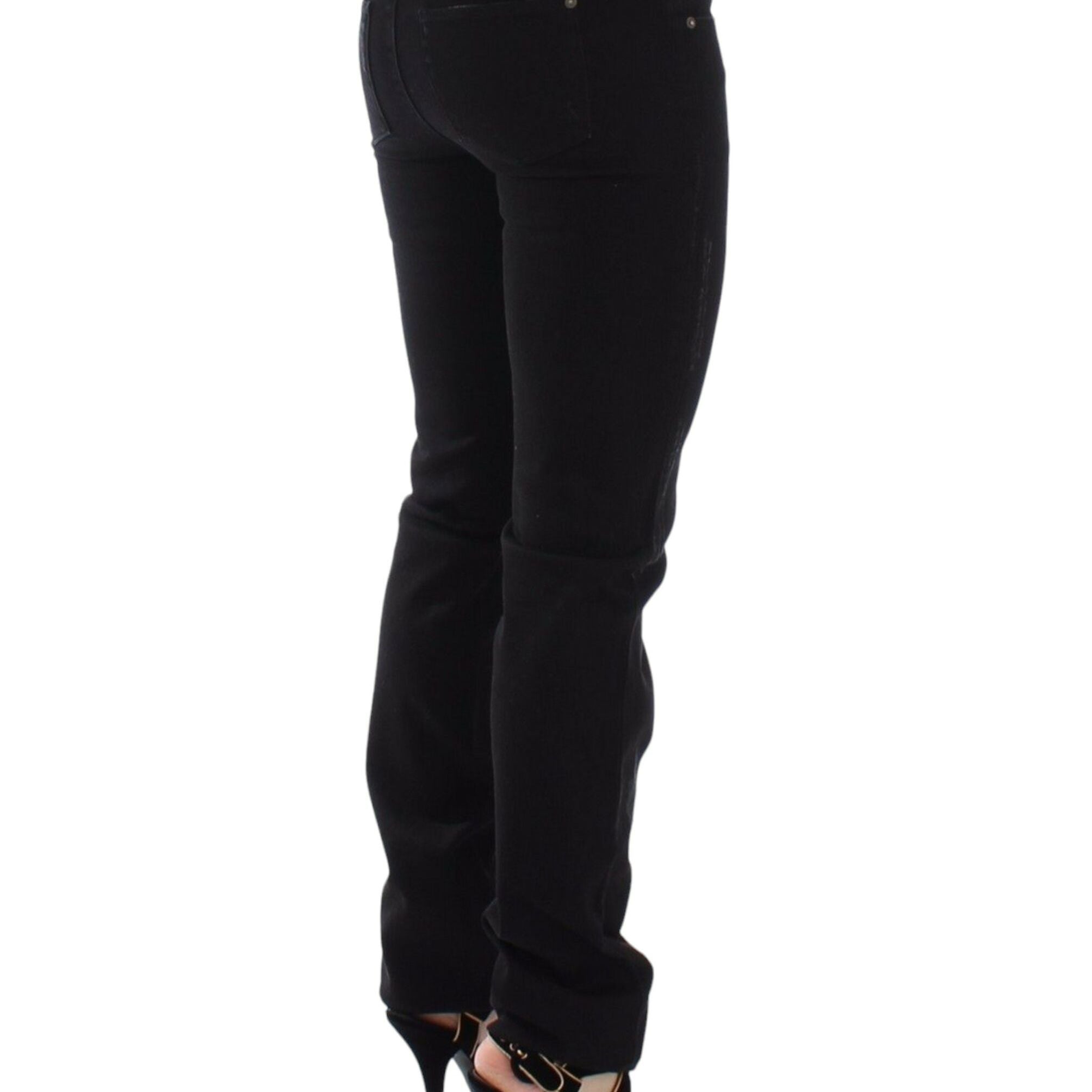 Ermanno Scervino Black Slim Jeans Denim Pants Skinny Stretch