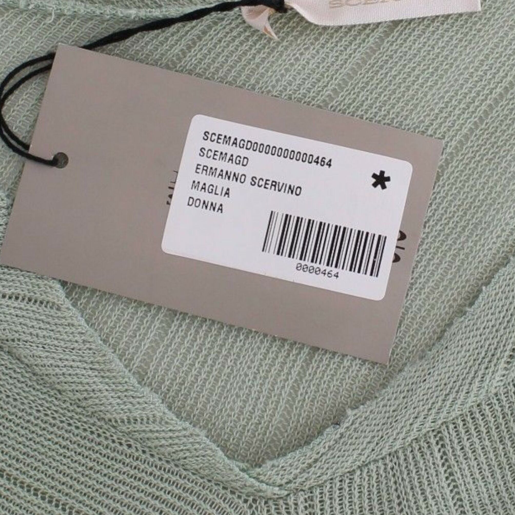 Ermanno Scervino Green Lightweight Knit Sweater Top Blouse