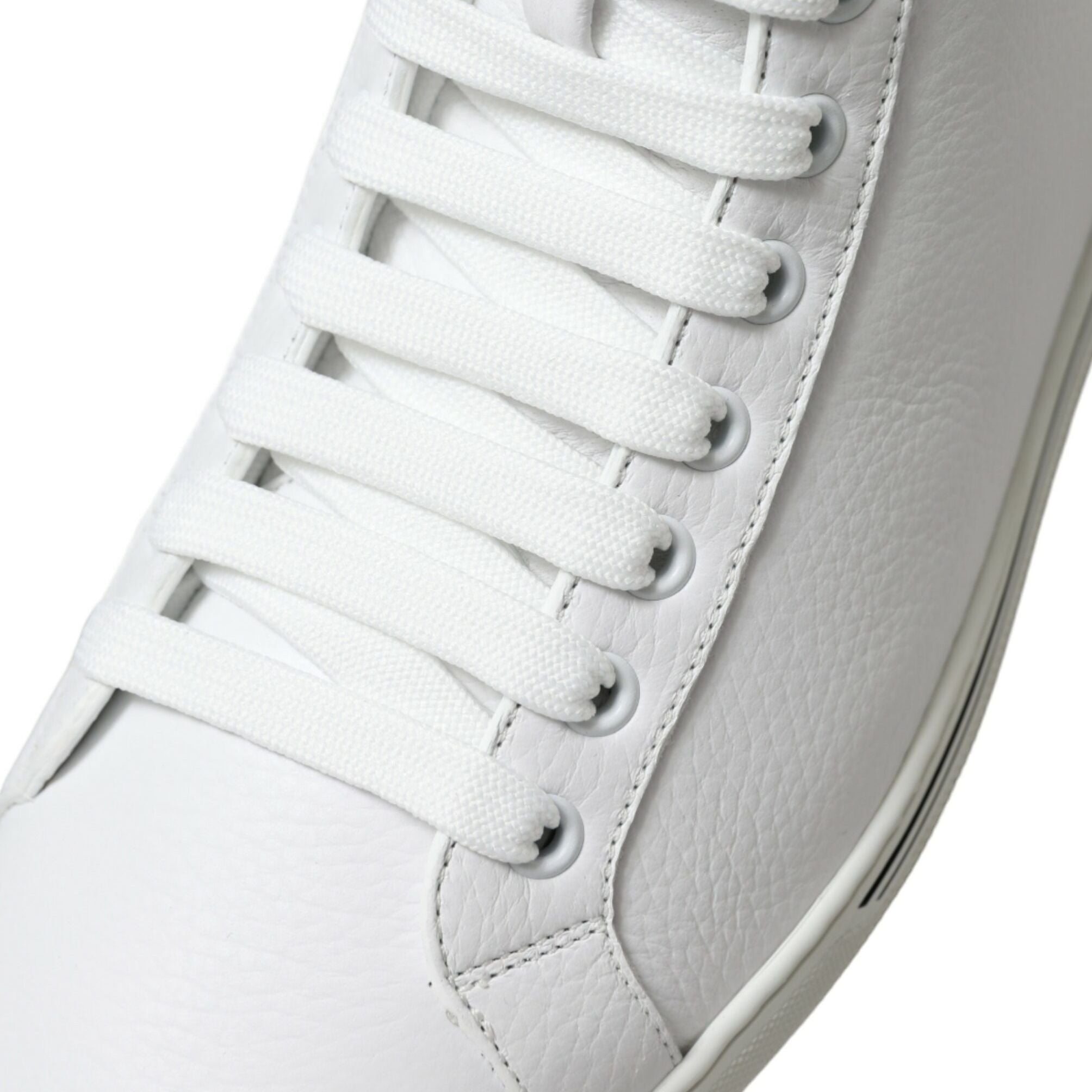 Dolce & Gabbana White Saint Tropez High Top Men Sneakers Shoes