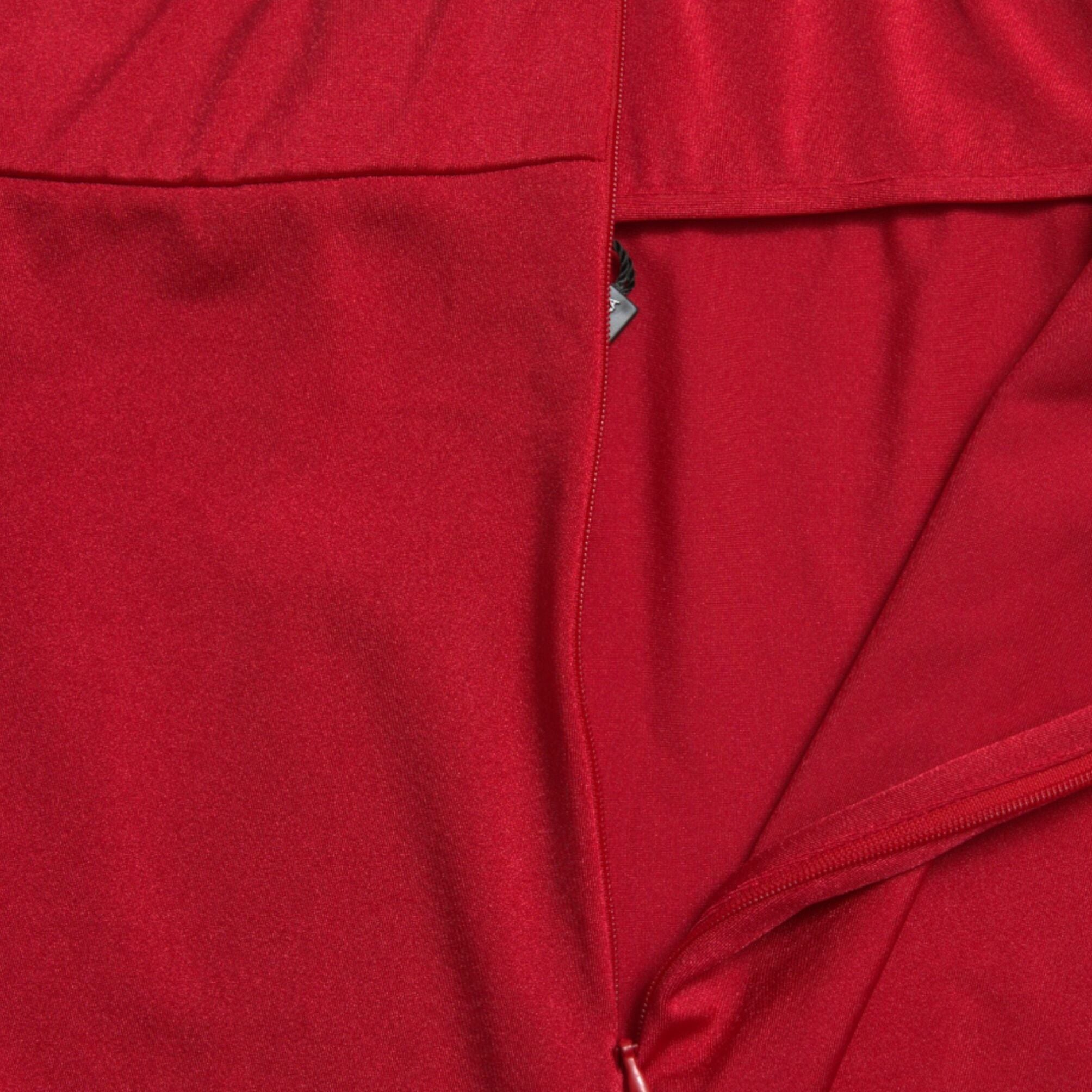 Dolce & Gabbana Red Stretch High Waist Cropped Leggings Pants