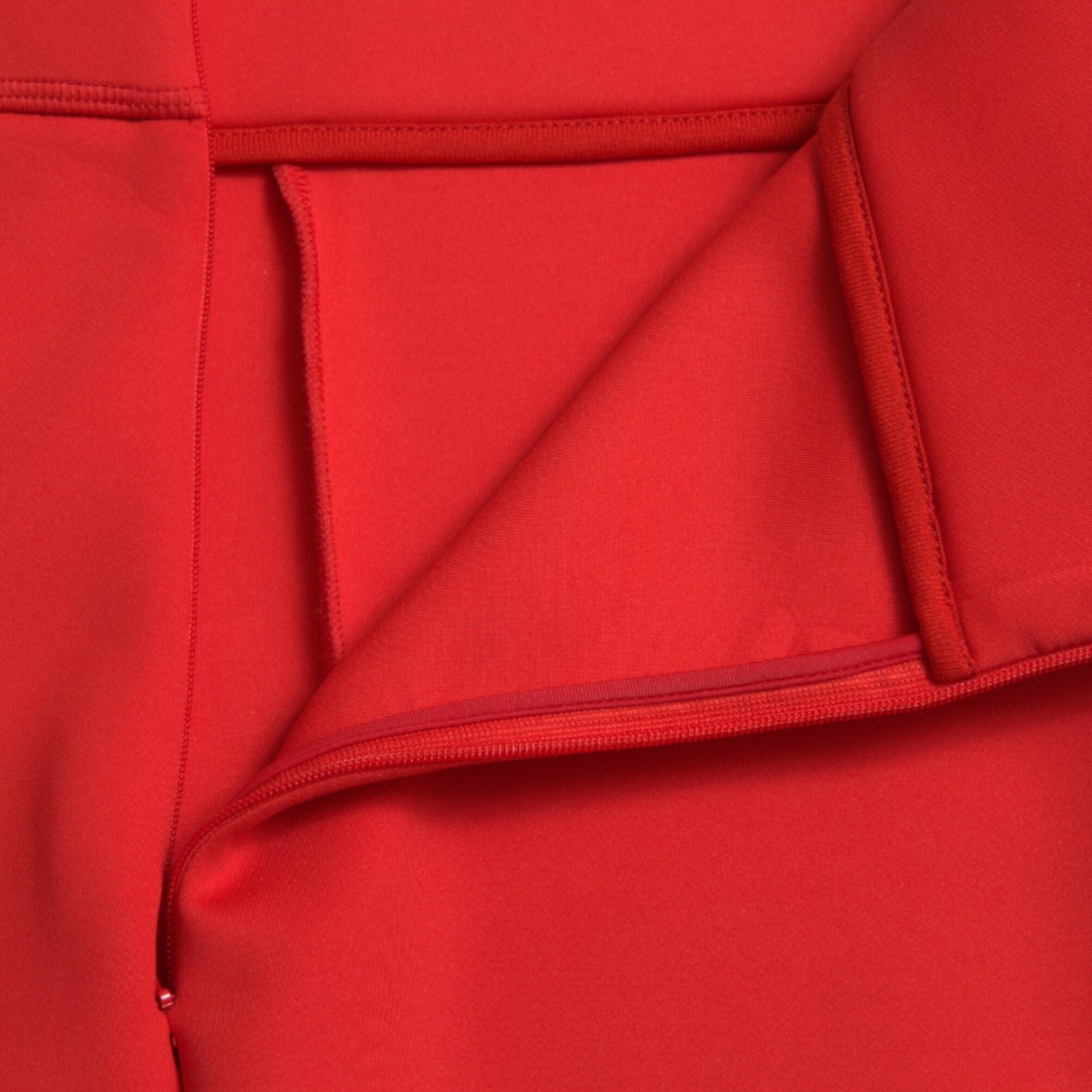 Dolce & Gabbana Red Nylon Stretch Slim Leggings Pants