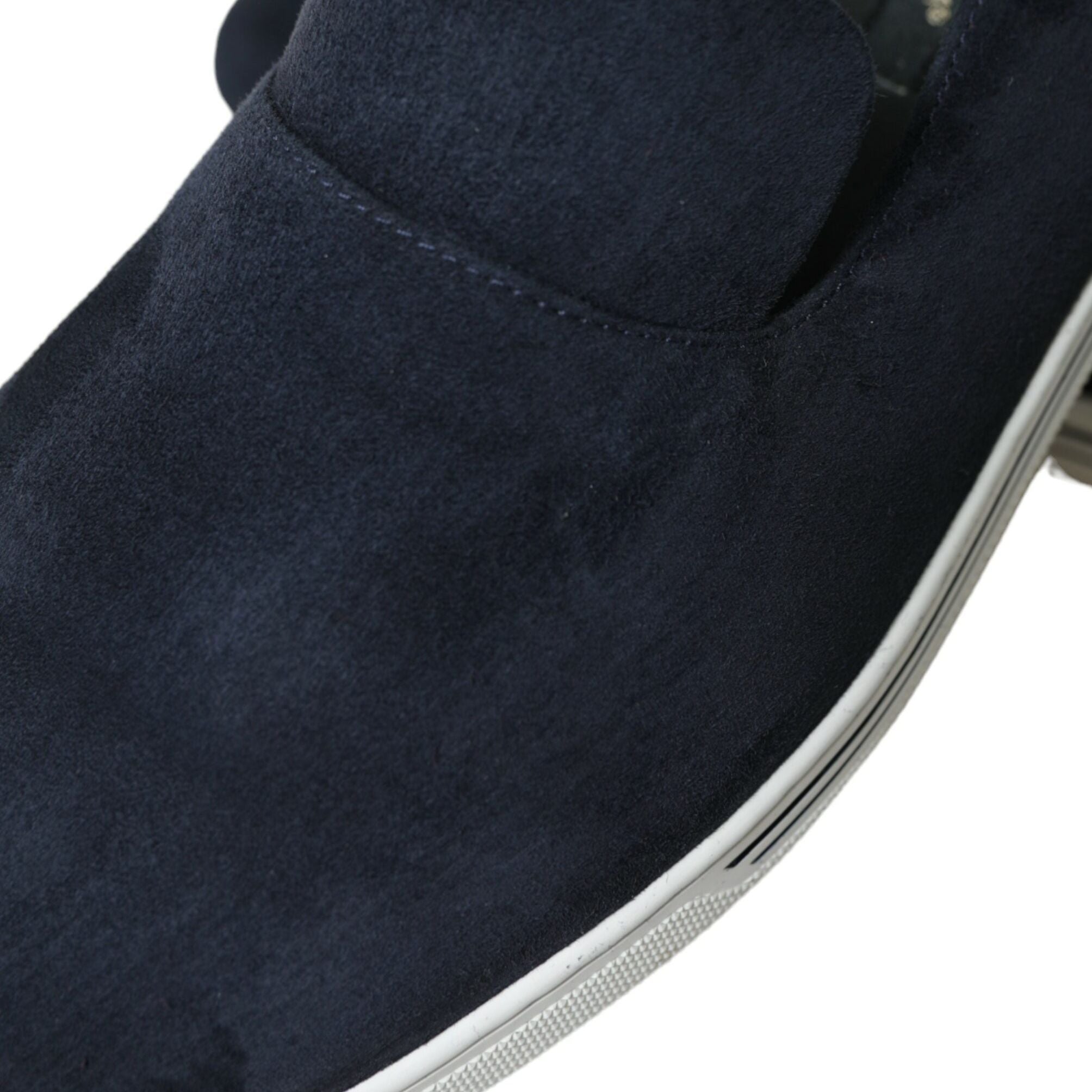 Dolce & Gabbana Blue Suede Caiman Loafers Saint Tropez Shoes