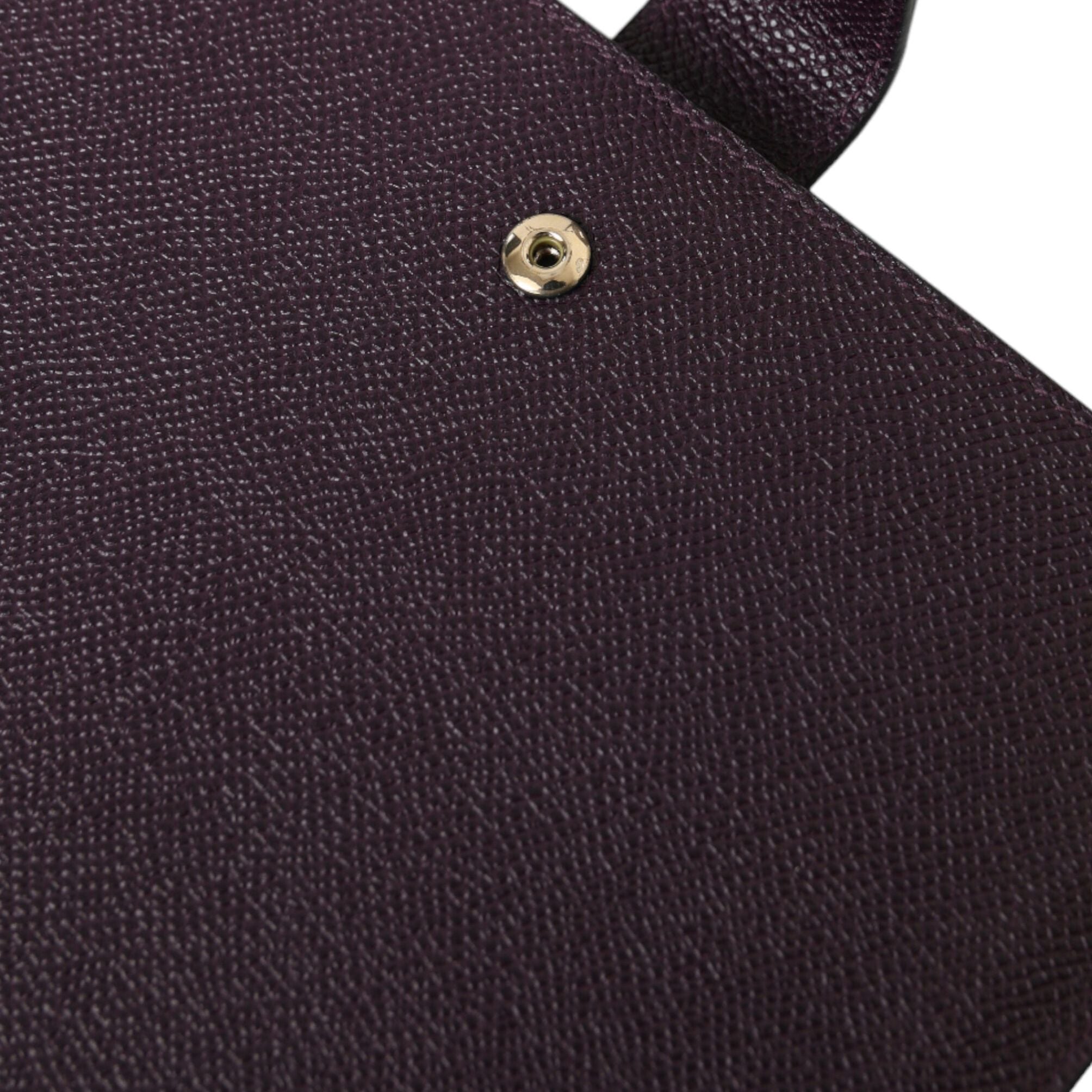 Dolce & Gabbana Dark Brown Leather Logo Plaque Cover Sleeve Tablet Case
