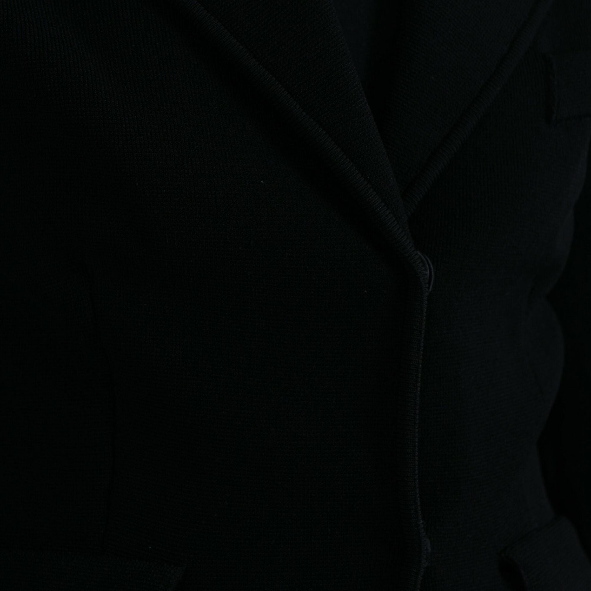 Dolce & Gabbana Black Viscose Single Breasted Blazer Jacket