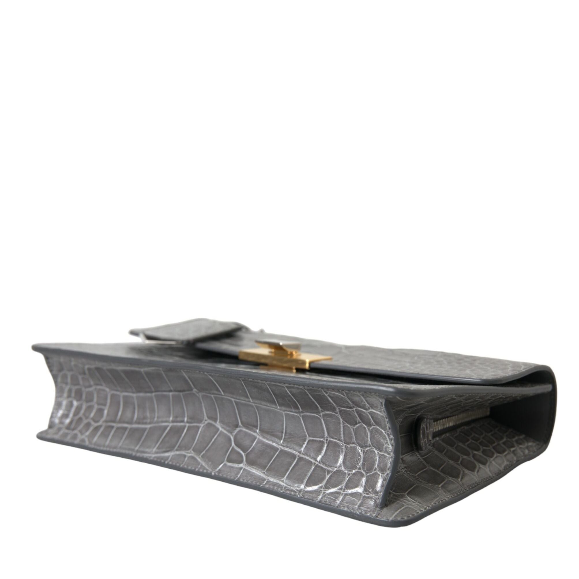 Balenciaga Gray Exotic Leather Medium Shoulder Hand Purse Bag
