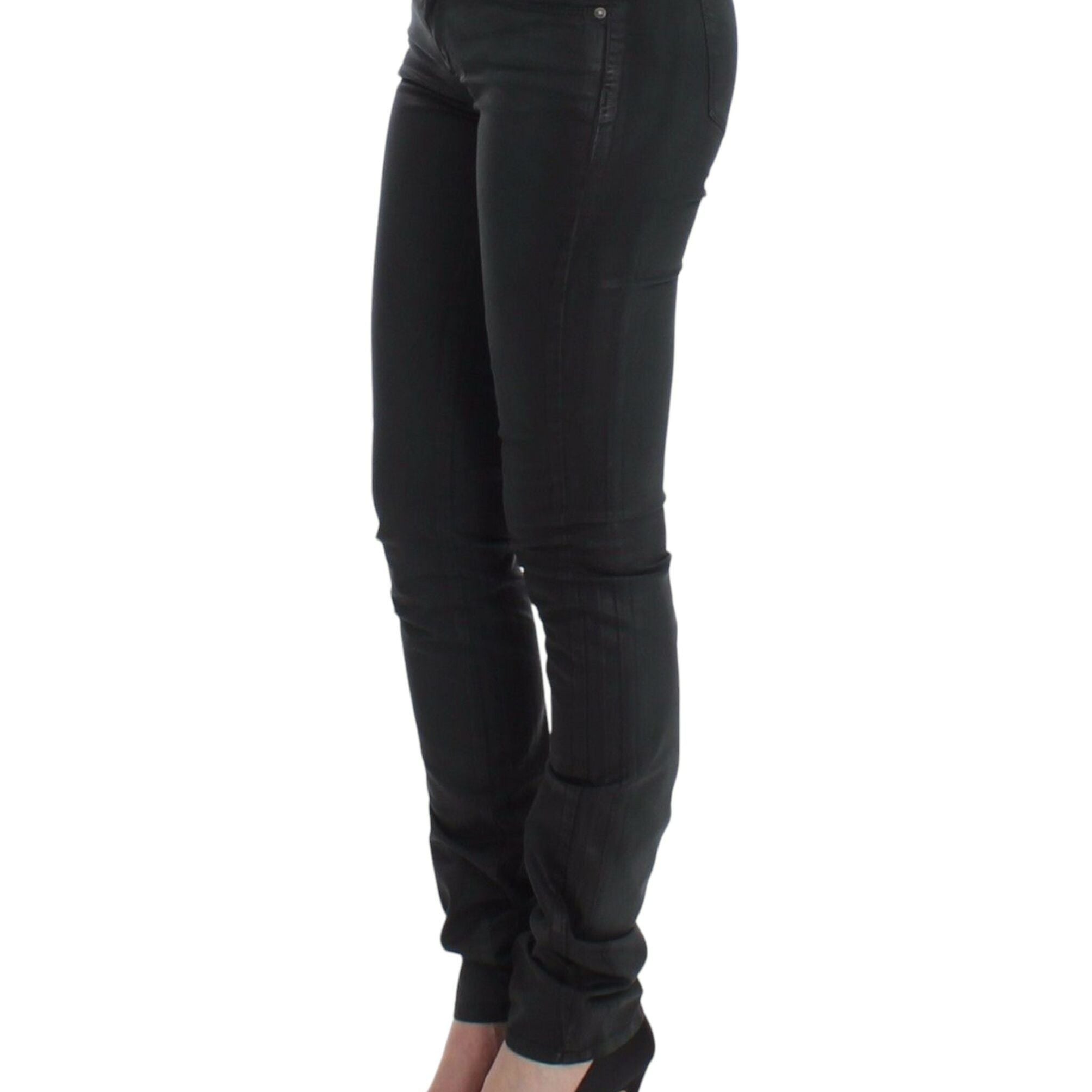 Ermanno Scervino Green Slim Jeans Denim Pants Straight Leg Stretch