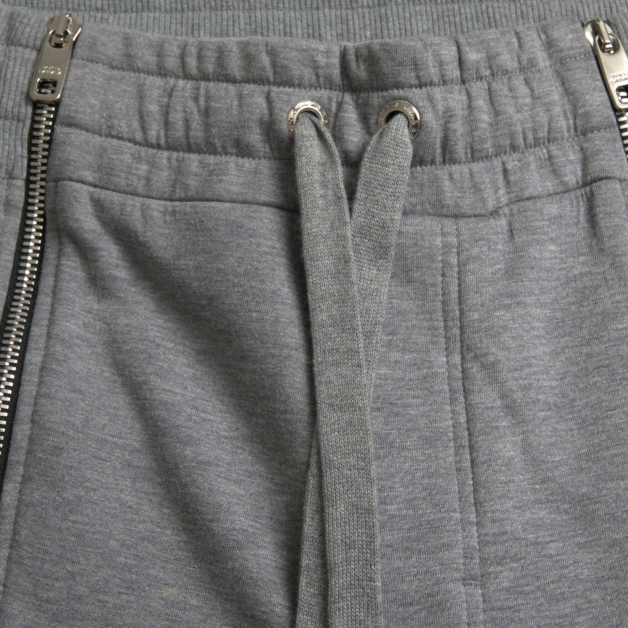 Dolce & Gabbana Gray Cotton Jogger Skinny Sweatpants Pants